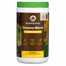 Amazing Grass, Green Superfood, шоколадный сухой напиток, с какао, 17 унций (480 г)
