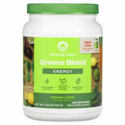 Amazing Grass, Green Superfood для повышения уровня энергии, лимон и лайм, 700 г (1,5 фунта)