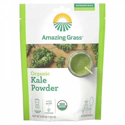 Amazing Grass, Органический порошок кудрявой капусты, 5,29 унции (150 г)