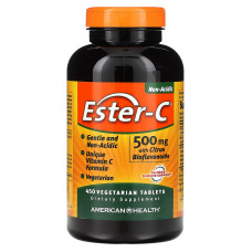 American Health, Ester-C с цитрусовыми биофлавоноидами, 500 мг, 450 вегетарианских таблеток