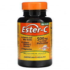 American Health, Ester-C с цитрусовыми биофлавоноидами, 500 мг, 120 вегетарианских капсул