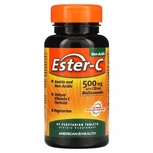 American Health, Ester-C, 500 мг, 90 вегетарианских таблеток