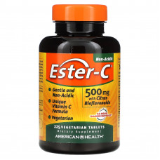 American Health, Ester-C с цитрусовыми биофлавоноидами, 500 мг, 225 вегетарианских таблеток