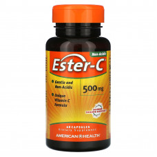 American Health, Ester C, 500 мг, 60 капсул