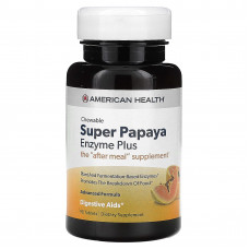 American Health, Super Papaya Enzyme Plus, папайя, 90 таблеток