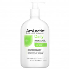 AmLactin, увлажняющий лосьон для ежедневного применения, без отдушки, 400 г (14,1 унции)