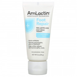 AmLactin, Foot Repair, для огрубевшей и сухой кожи ног, без отдушек, 85 г (3 унции)