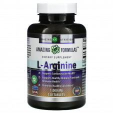 Amazing Nutrition, L-аргинин, 1000 мг, 120 таблеток