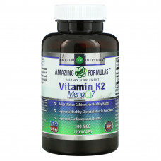 Amazing Nutrition, Витамин K2, 100 мкг, 120 капсул