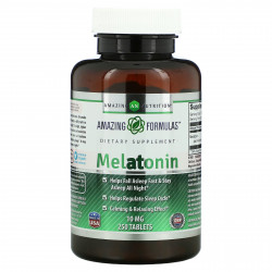 Amazing Nutrition, Мелатонин, 10 мг, 250 таблеток