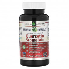Amazing Nutrition, Кверцетин бромелаин, 60 растительных капсул
