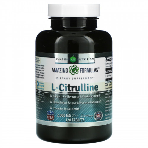 Amazing Nutrition, L-цитруллин, 1000 мг, 120 таблеток