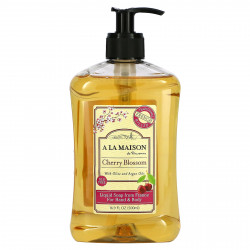 A La Maison de Provence, жидкое мыло для рук и тела, с ароматом цветущей вишни, 500 мл (16,9 жидк. унции)