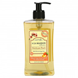 A La Maison de Provence, жидкое мыло для рук и тела, с ароматом физалиса и персика, 500 мл (16,9 жидк. унций)