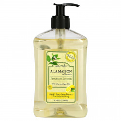 A La Maison de Provence, Жидкое мыло для рук и тела, прованский лимон, 500 мл (16,9 жидк. Унции)
