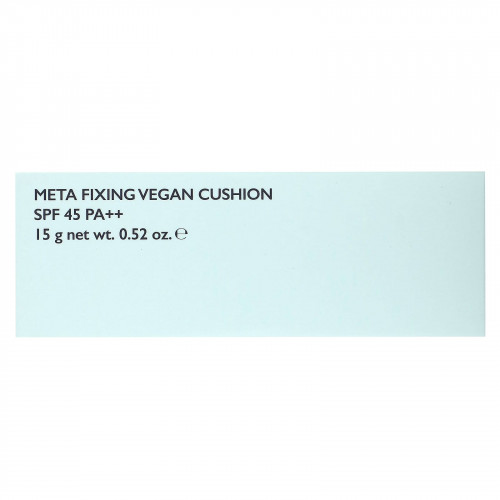 Amuse, Meta Fixing Vegan Cushion, SPF 45 PA ++, 1,5 натуральный, 15 г (0,52 унции)