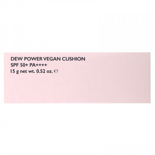 Amuse, Dew Power Vegan Cushion, SPF 50+ PA ++++, для здоровья, 15 г (0,52 унции)
