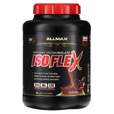 ALLMAX, Isoflex, чистый изолят сывороточного протеина, со вкусом шоколада, 2,27 кг (5 фунтов)