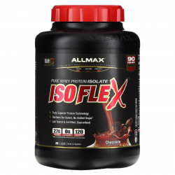 ALLMAX, Isoflex, чистый изолят сывороточного протеина, со вкусом шоколада, 2,27 кг (5 фунтов)