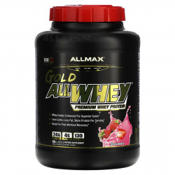 ALLMAX, AllWhey Gold, сывороточный протеин премиального качества, со вкусом клубники, 2,27 кг (5 фунтов)
