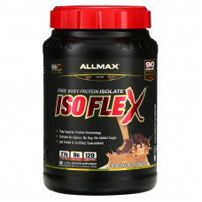 ALLMAX, Isoflex, чистый изолят сывороточного протеина, шоколад и арахисовая паста, 907 г (2 фунта)