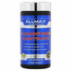 ALLMAX, L-карнитин и тартрат, 120 капсул