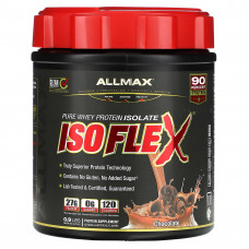 ALLMAX, Isoflex, на 100% чистый изолят сывороточного протеина, со вкусом шоколада, 425 г (0,9 фунта)