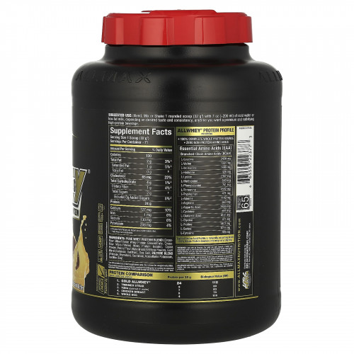 ALLMAX, Gold AllWhey, сывороточный протеин премиального качества, шоколад и арахисовое масло, 5 фунтов (5 фунтов)