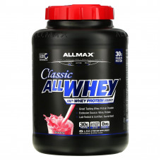ALLMAX, AllWhey Classic, 100% сывороточный белок, клубника, 5 фунтов (2,27 кг)