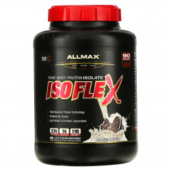 ALLMAX, Isoflex, на 100% чистый изолят сывороточного протеина, со вкусом печенья с кремом, 2,27 кг (5 фунтов)