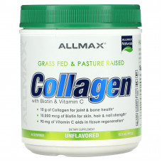 ALLMAX, Экологически чистый коллаген с 10 000 мкг биотина + 90 мг витамина C, 440 г (15,5 унции)