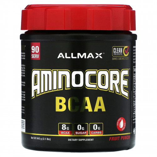 ALLMAX, AMINOCORE BCAA, фруктовый пунш, 945 г (2,1 фунта)