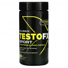 ALLMAX, TestoFX Sport, формула для поддержки тестостерона, 80 капсул