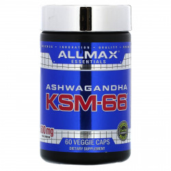 ALLMAX, Ашваганда KSM-66, 300 мг, 60 растительных капсул