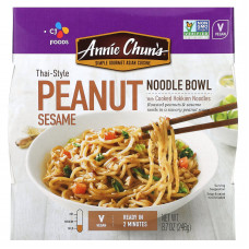 Annie Chun's, лапша быстрого приготовления, арахис и кунжут по-тайски, неострая, 246 г (8,7 унции)