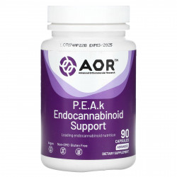 Advanced Orthomolecular Research AOR, PEAK Endocannabinoid Support, Advanced, 90 капсул