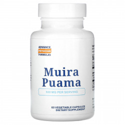Advance Physician Formulas, Inc., муира пуама, 500 мг, 60 вегетарианских капсул