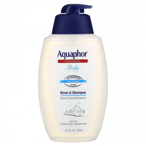 Aquaphor, Для детей, гель и шампунь, не содержит отдушек, 25,4 ж. унц.(750 мл)