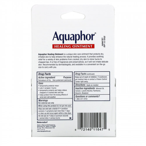 Aquaphor, Advanced Therapy, лечебная мазь, 2 тюбика по 10 г (0,35 унции)