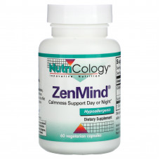 Nutricology, Пищевая добавка ZenMind, 60 растительных капсул