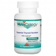 Nutricology, Essential Thyroid Nutrition с йодоралом, 60 вегетарианских таблеток