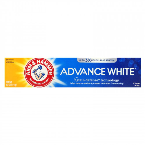 Arm & Hammer, AdvanceWhite, экстремально отбеливающая зубная паста, прозрачная мята, 170 г (6,0 унции)
