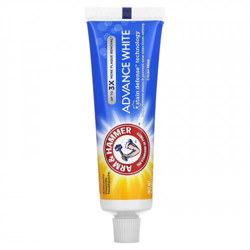 Arm & Hammer, Advance White, высокоэффективная отбеливающая зубная паста, чистый аромат мяты, 4,3 унции (121 г)