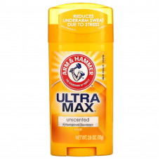 Arm & Hammer, UltraMax, твердый дезодорант-антиперспирант, без запаха, 73 г (2,6 унции)