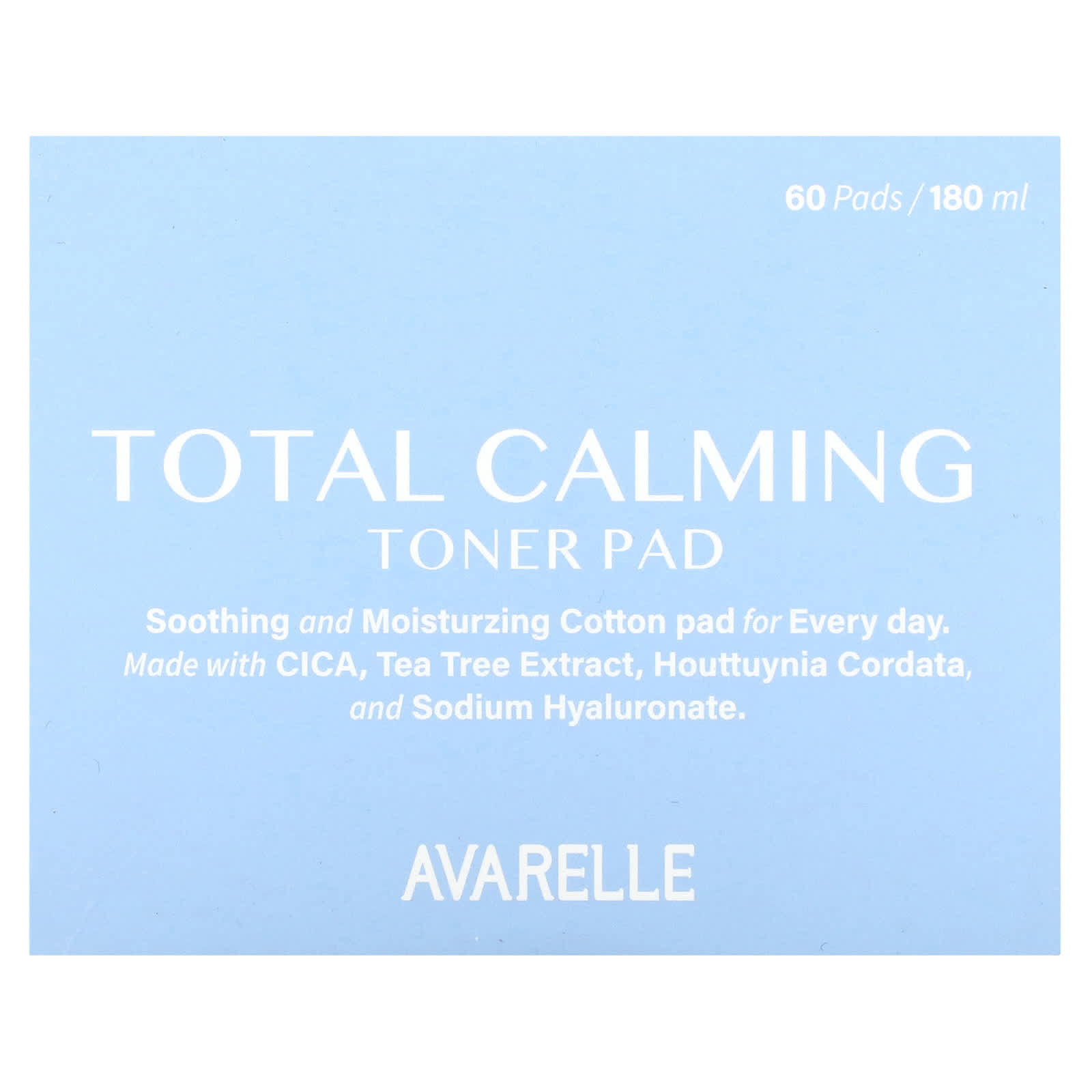 Avarelle, Тоник Total Calming, 60 подушечек, 180 мл