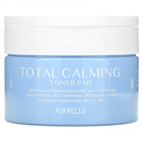 Avarelle, Тоник Total Calming, 60 подушечек, 180 мл