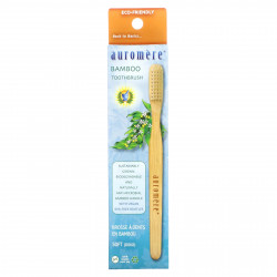 Auromere, Бамбуковая зубная щетка, мягкая, 1 зубная щетка