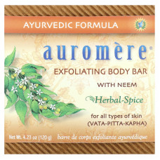 Auromere, отшелушивающее мыло для тела с ним, 120 г (4,23 унции)