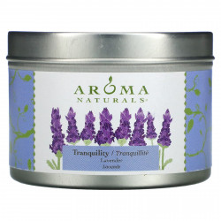 Aroma Naturals, Soy VegePure, свеча Tranquility, удобна для путешествий, лаванда, 79,38 г (2,8 унции)