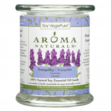 Aroma Naturals, 100% натуральная соевая свеча с эфирным маслом, спокойствие, лаванда, 260 г (8,8 унции)